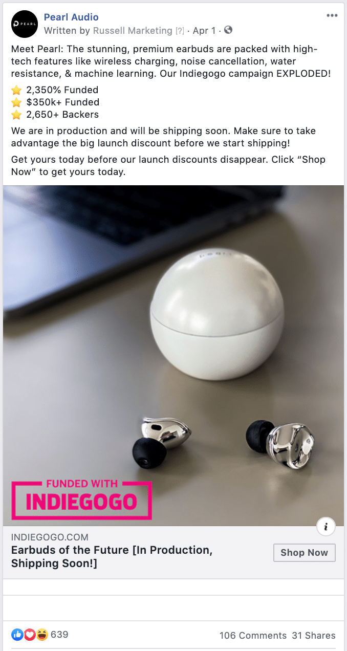 Pearl Earbuds Image